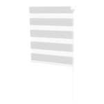 ID MARKET Store enrouleur zébré jour nuit 50 x 150 cm blanc