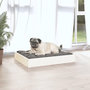 Voir la diapositive 5 : VIDAXL Lit pour chien Blanc 61,5x49x9 cm Bois de pin solide