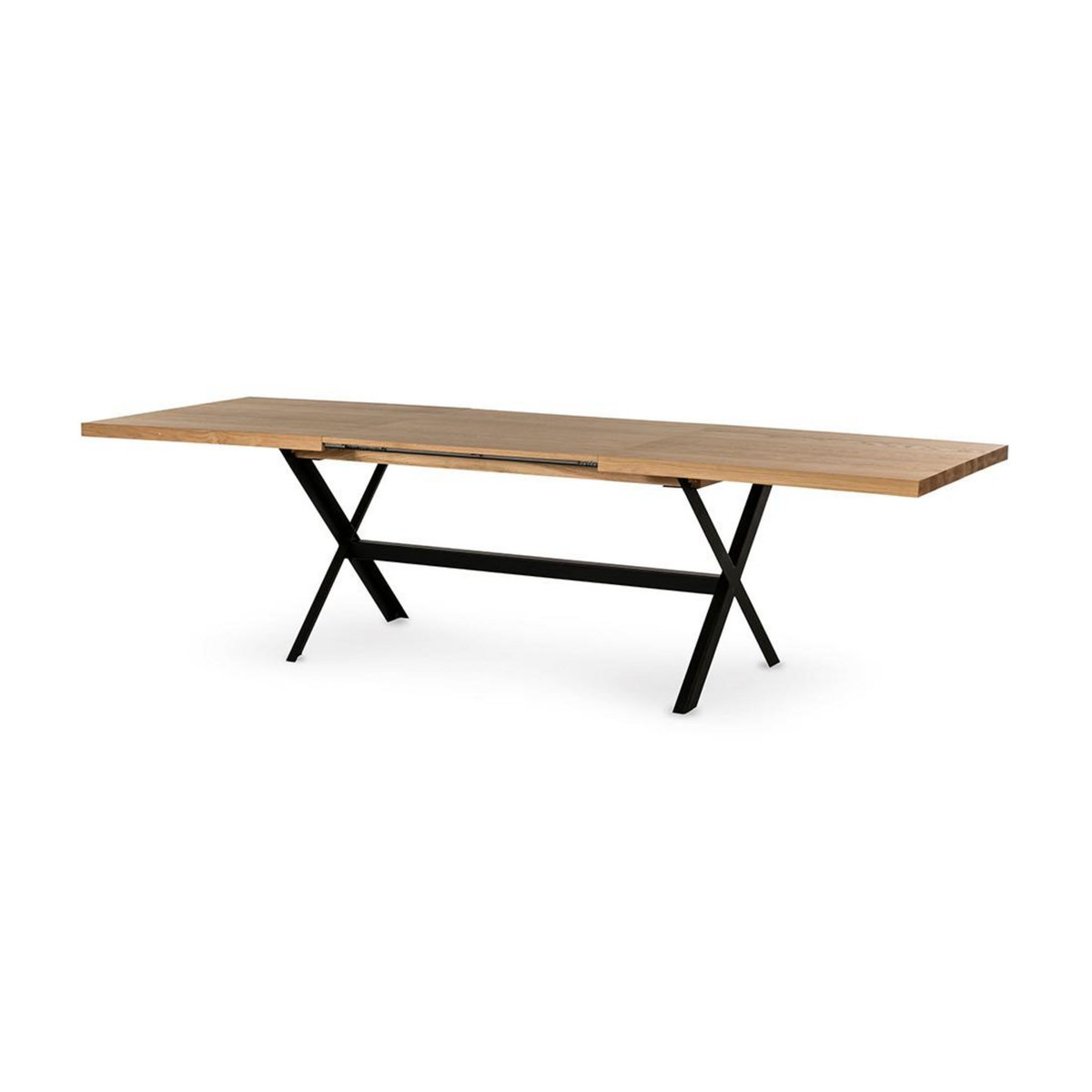 LISA DESIGN Giocoso - table à manger extensible - effet bois et métal - 4 à 10 personnes
