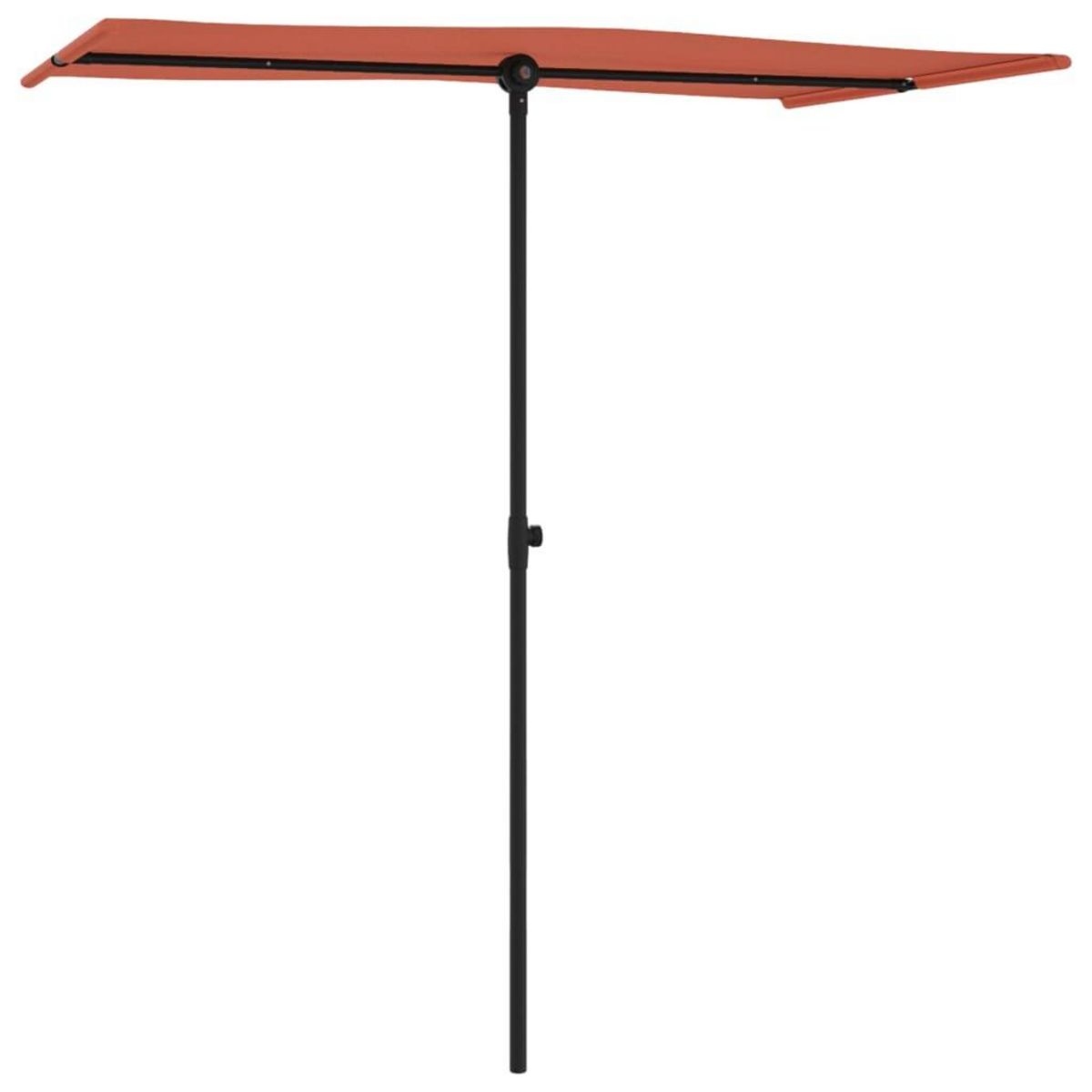 VIDAXL Parasol de jardin avec mat en aluminium 180x110 cm Terre cuite