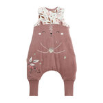 Petit Béguin Turbulette d'hiver en velours avec pieds retroussables Sora. Coloris disponibles : Violet