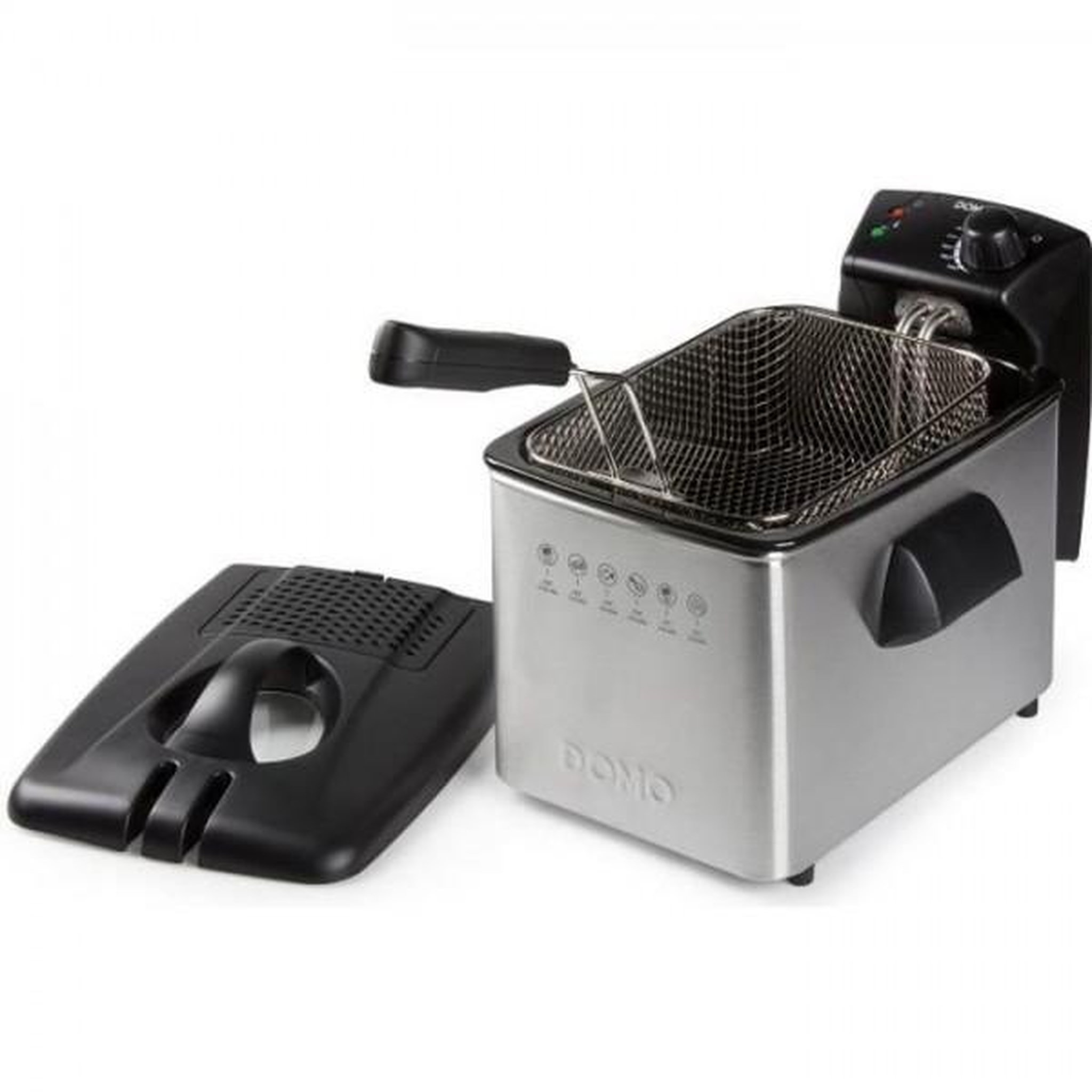 Domo Friteuse Electrique  - DOMO - 4L - 3000W - Température variable - Puissance électrique - Contenance