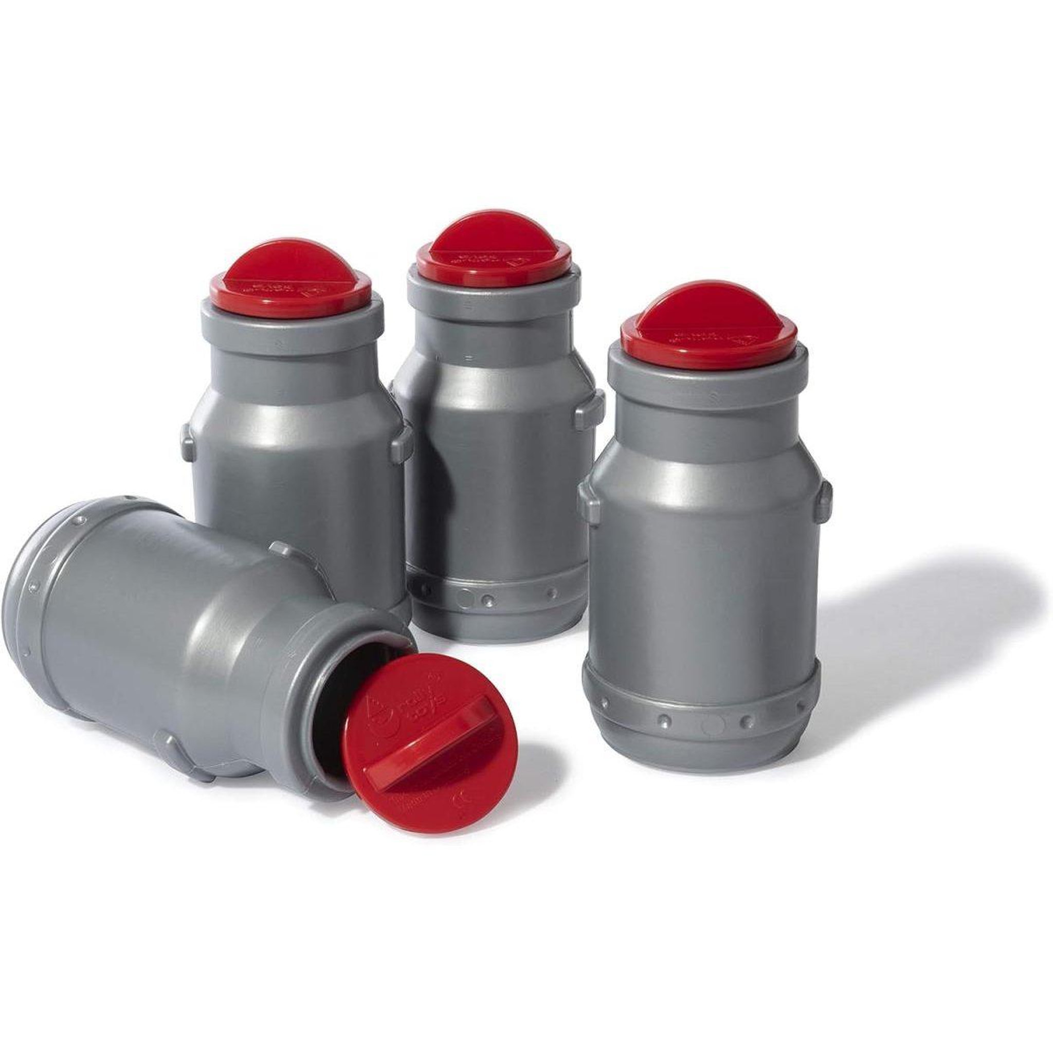 Voir la diapositive 1 : ROLLY TOYS 4 pots de lait - accessoire tracteur à pédales