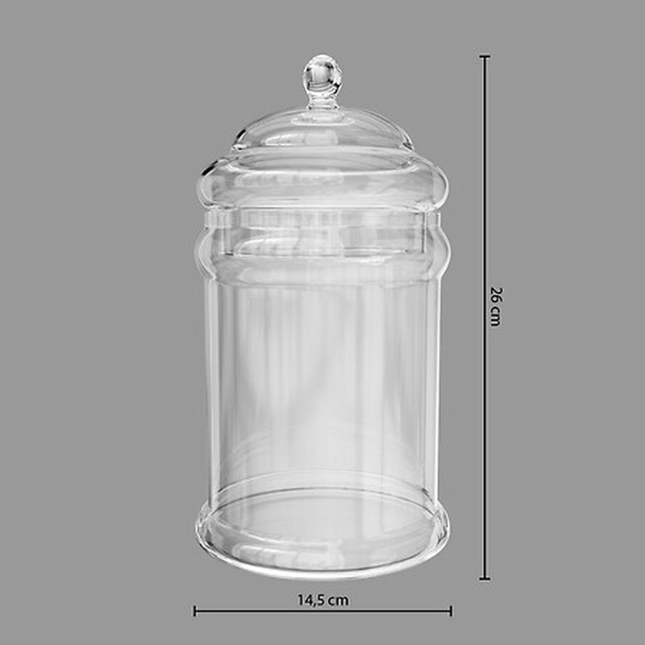 Voir la diapositive 3 : SECRET DE GOURMET Bonbonnière Bonbon - Grand modèle - Verre