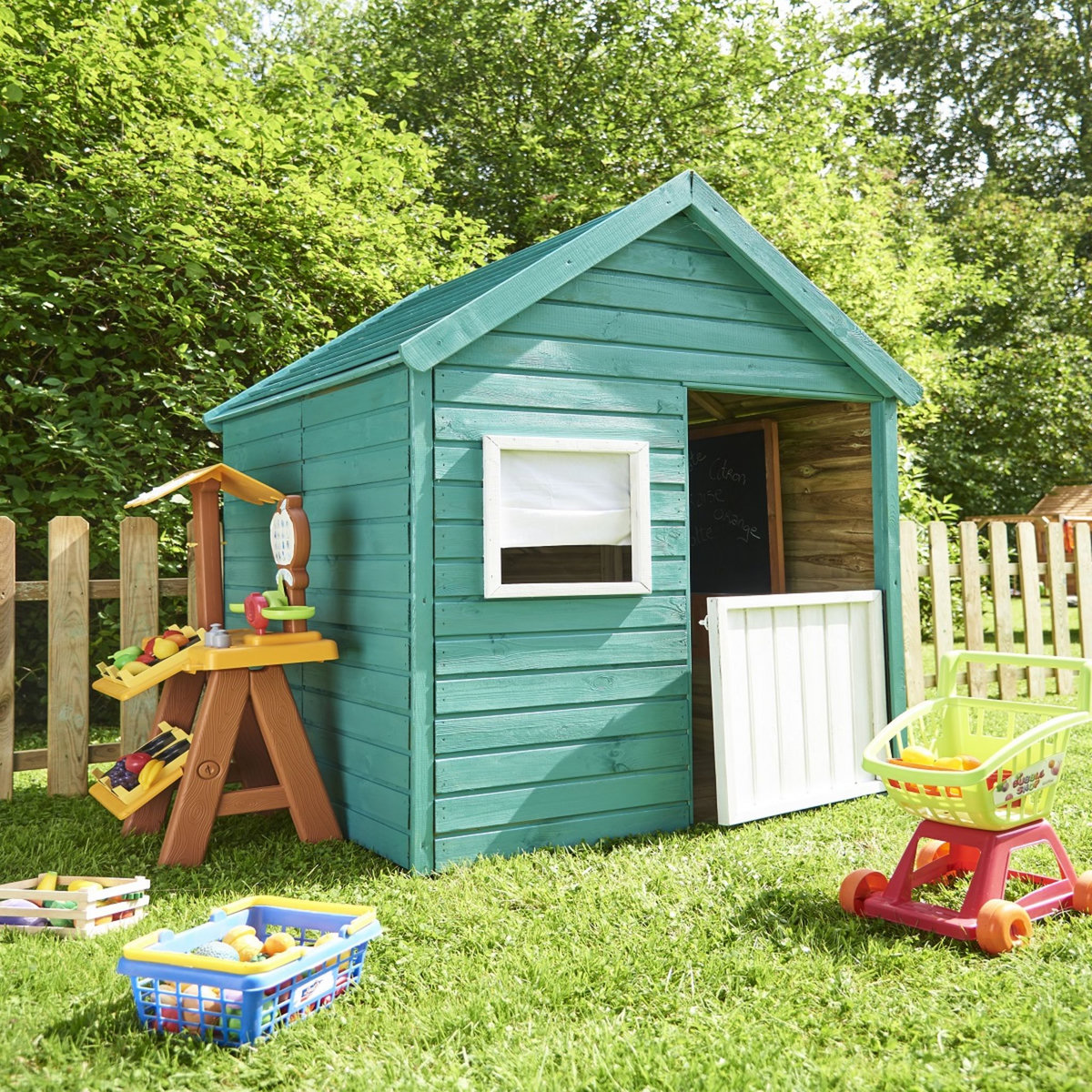 Soulet Cabane de jardin enfant en bois à peindre MARINA