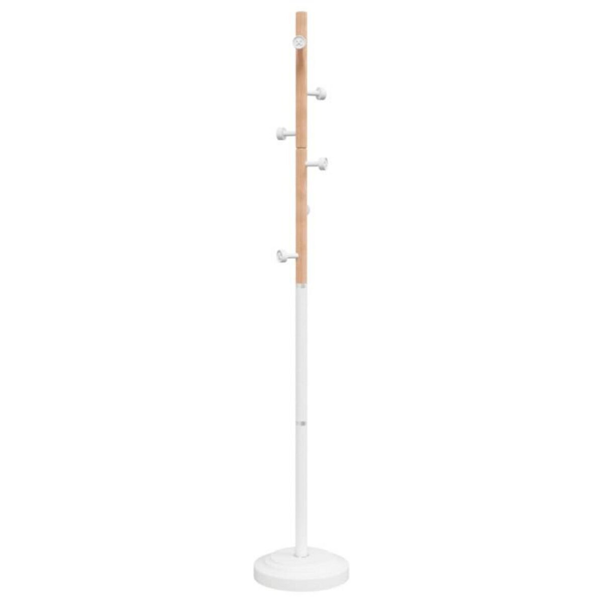 VIDAXL Porte manteau blanc 177 cm fer enduit de poudre