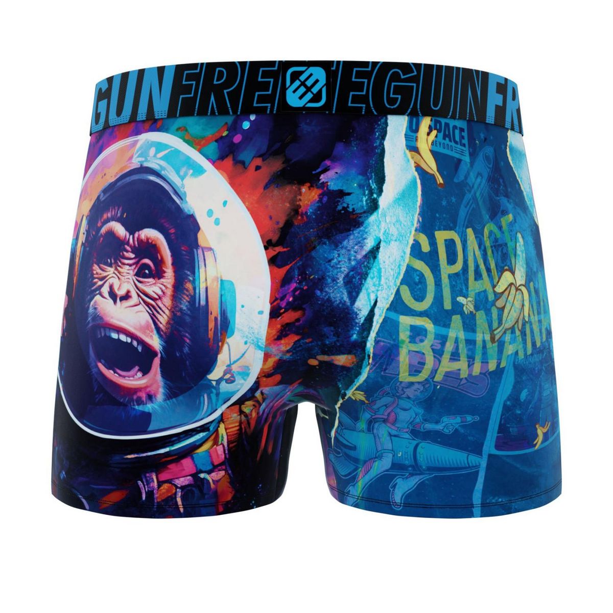 FREEGUN Lot de 3 boxers homme Pop Summer Art