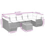 Voir la diapositive 3 : VIDAXL Salon de jardin 8 pcs avec coussins noir resine tressee