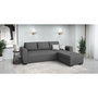 Voir la diapositive 2 : MARKET24 Canapé d'angle fixe réversible 4 places - Tissu Anthracite - L245 x P150 x H86 cm - HAMILTON - Fabriqué en Ukraine