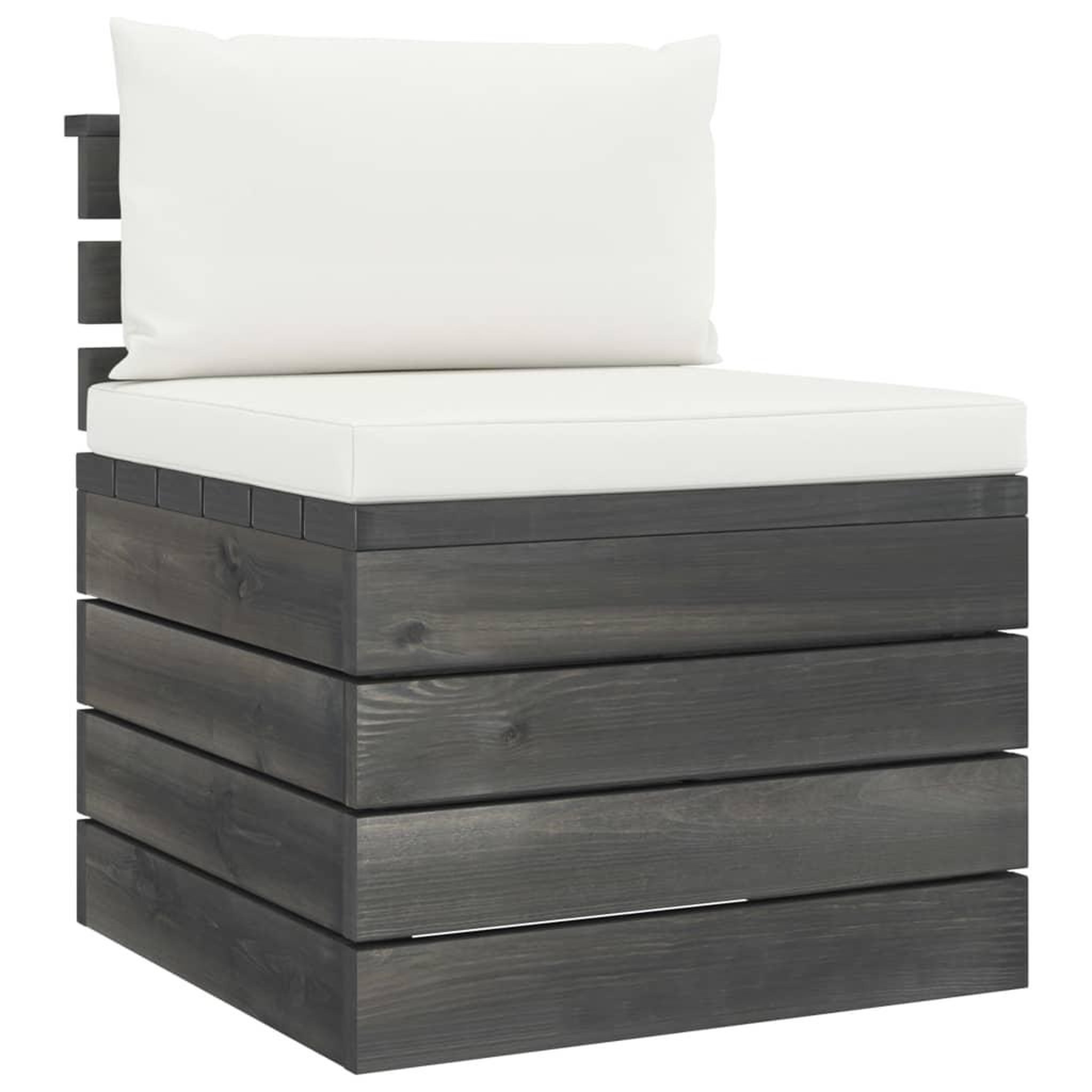 Voir la diapositive 4 : VIDAXL Salon palette de jardin 6 pcs avec coussins Bois de pin massif