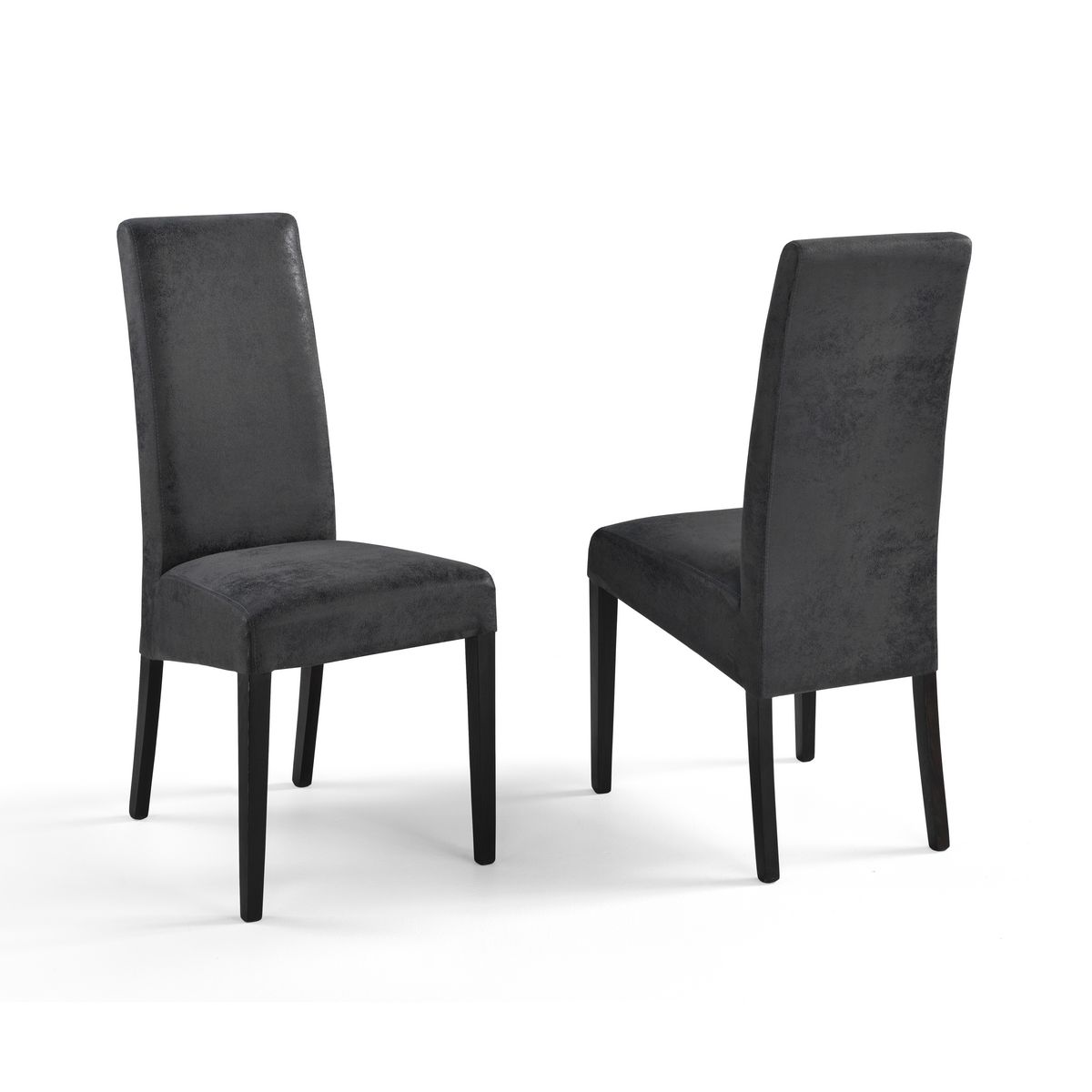 Lot de 2 chaises de séjour salle à manger aspect vieilli MARIA