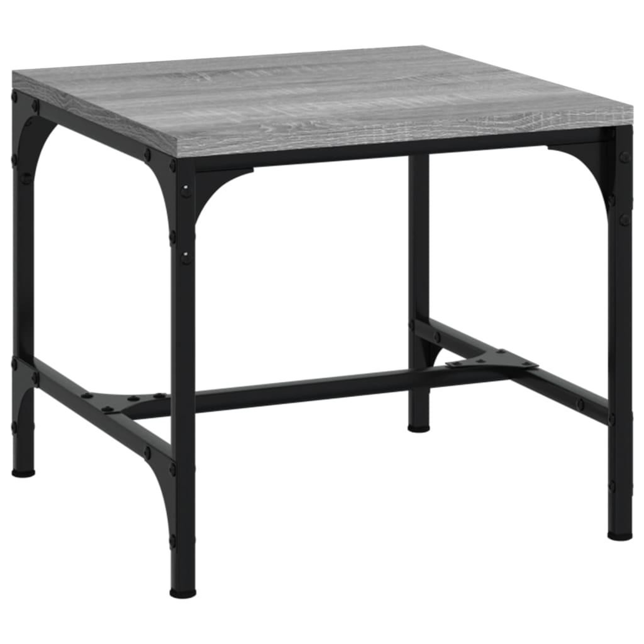 Voir la diapositive 2 : VIDAXL Table basse Sonoma gris 50x50x35 cm Bois d'ingenierie