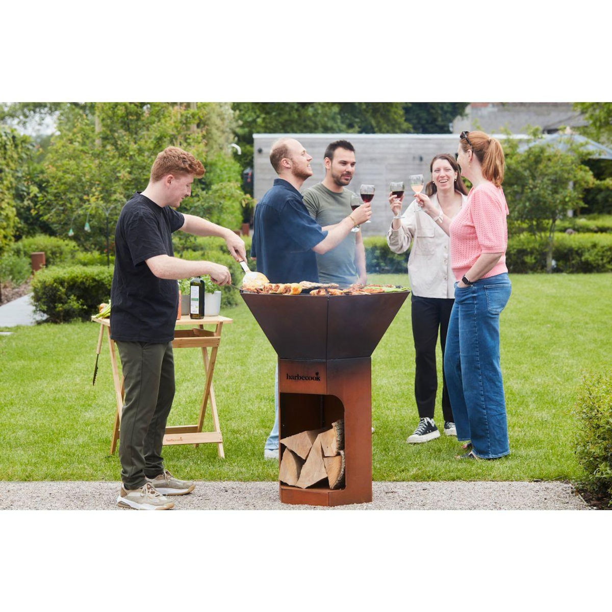 BARBECOOK Brasero Nestor Original barbecue au bois en acie