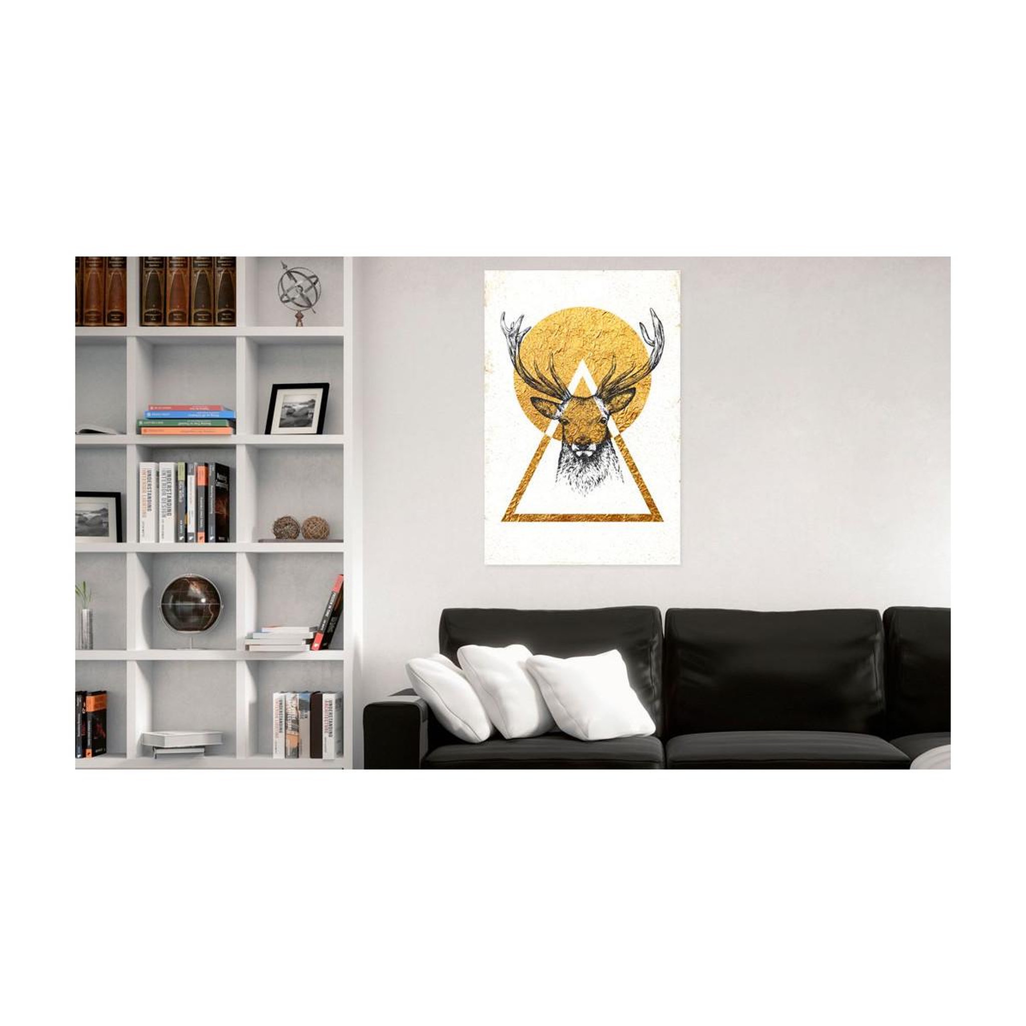 Voir la diapositive 2 : Paris Prix Tableau Imprimé  Ma Maison : Cerf Doré