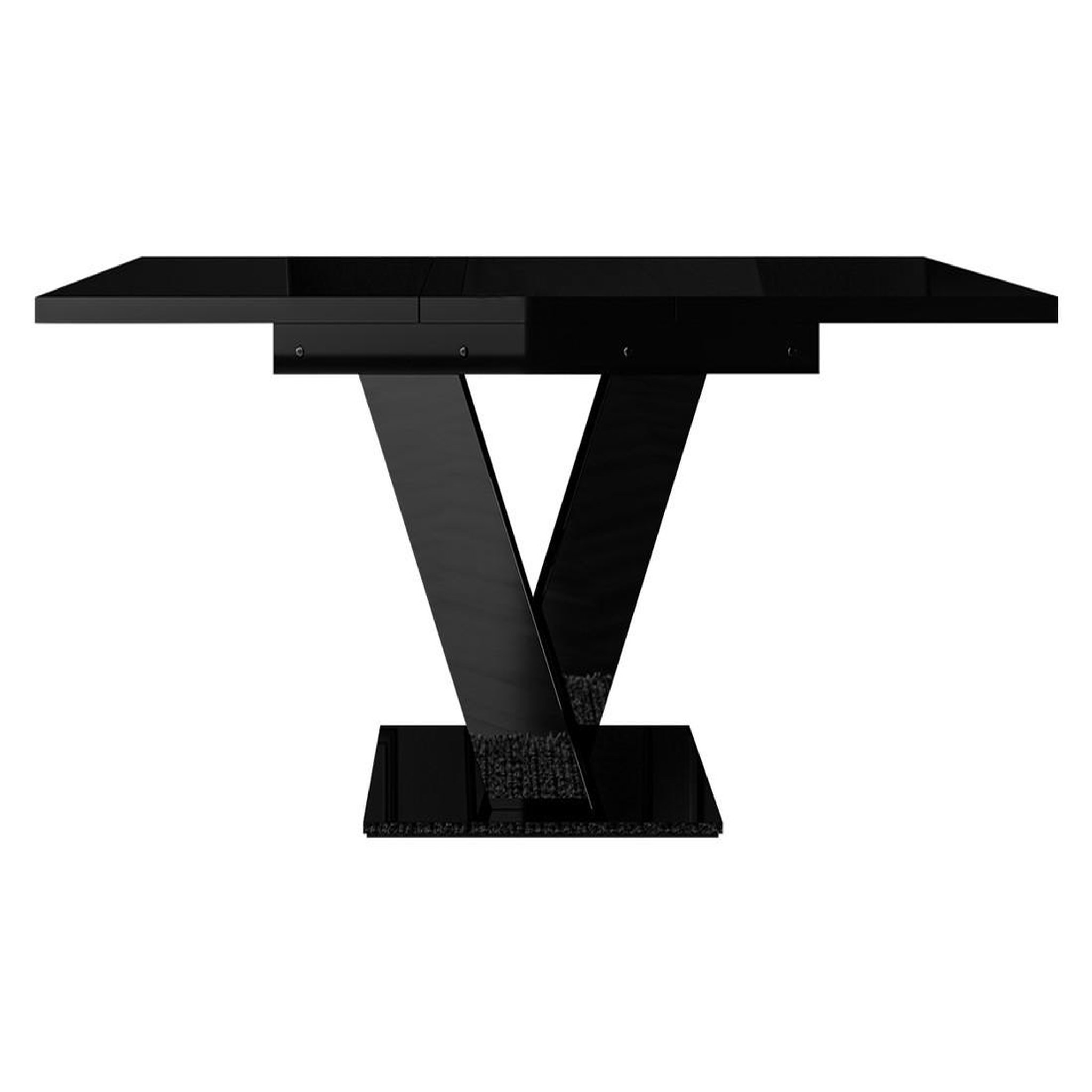 Voir la diapositive 1 : BEST MOBILIER Xandriel - table à manger extensible - noir - 4 à 6 personnes