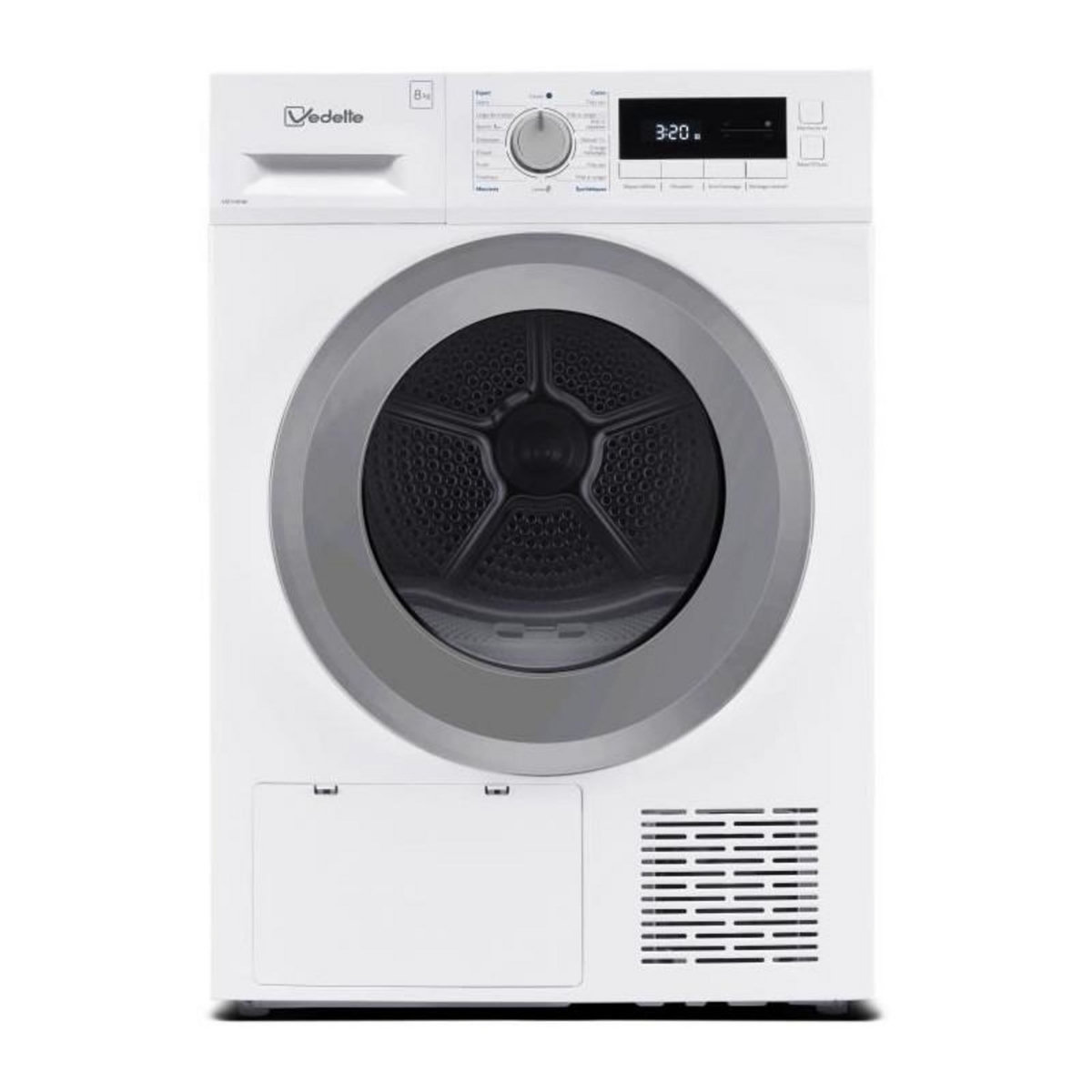 Vedette Seche-linge pompe a chaleur VEDETTE VSF318HW - 8 kg - L60cm - Classe A++ - Blanc