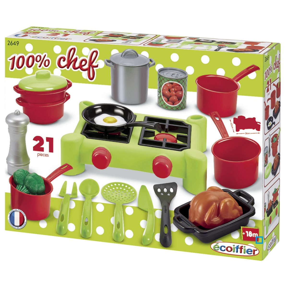 ECOIFFIER Dînette Réchaud 100% Chef