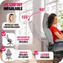 tectake Chaise de bureau ergonomique SPRINGSTEEN
