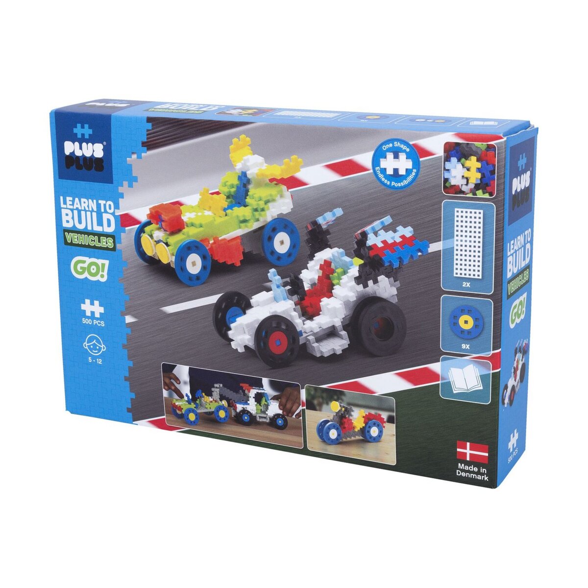 Jeu de construction - ALLER! Kit découverte véhicules 500 pièces