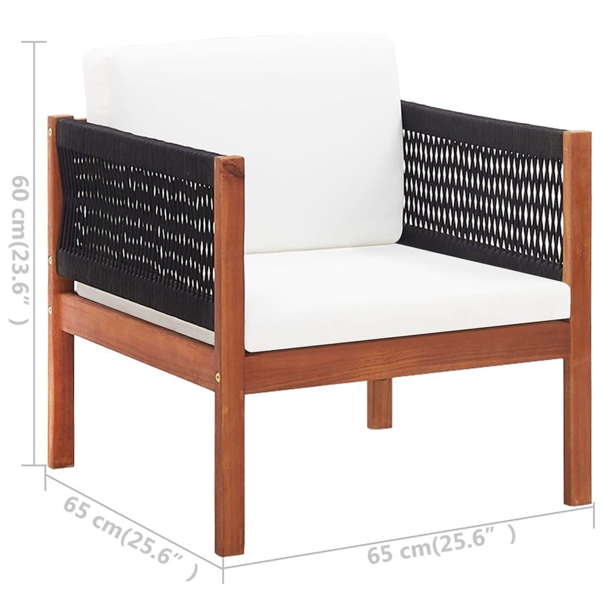 Voir la diapositive 6 : VIDAXL Chaises de jardin lot de 2 Bois d'acacia massif