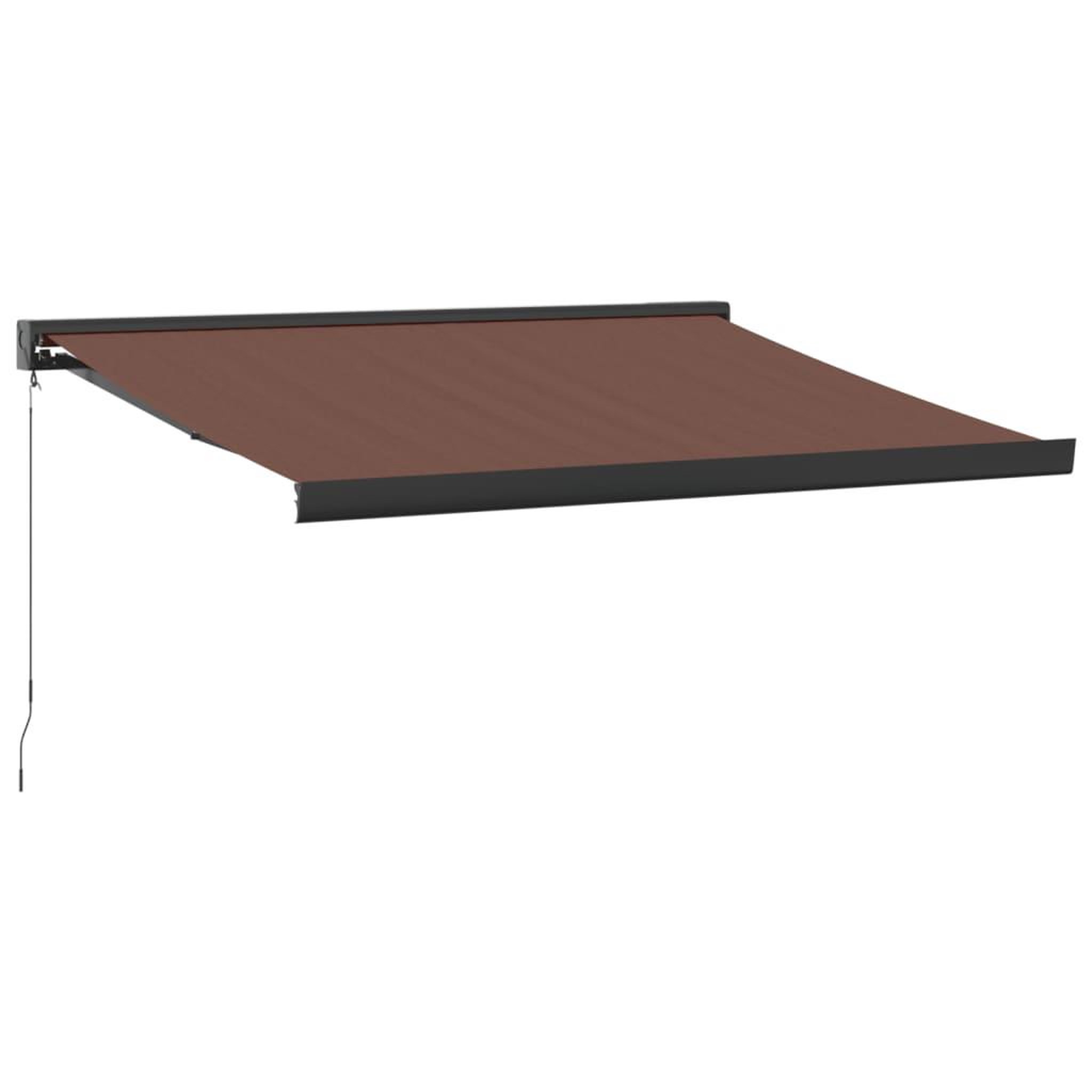 Voir la diapositive 2 : VIDAXL Auvent manuel retractable marron 350x250 cm