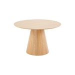 LISA DESIGN Toledo - table à manger ronde - effet bois - 120 cm - 4 à 6 personnes. Coloris disponibles : Marron