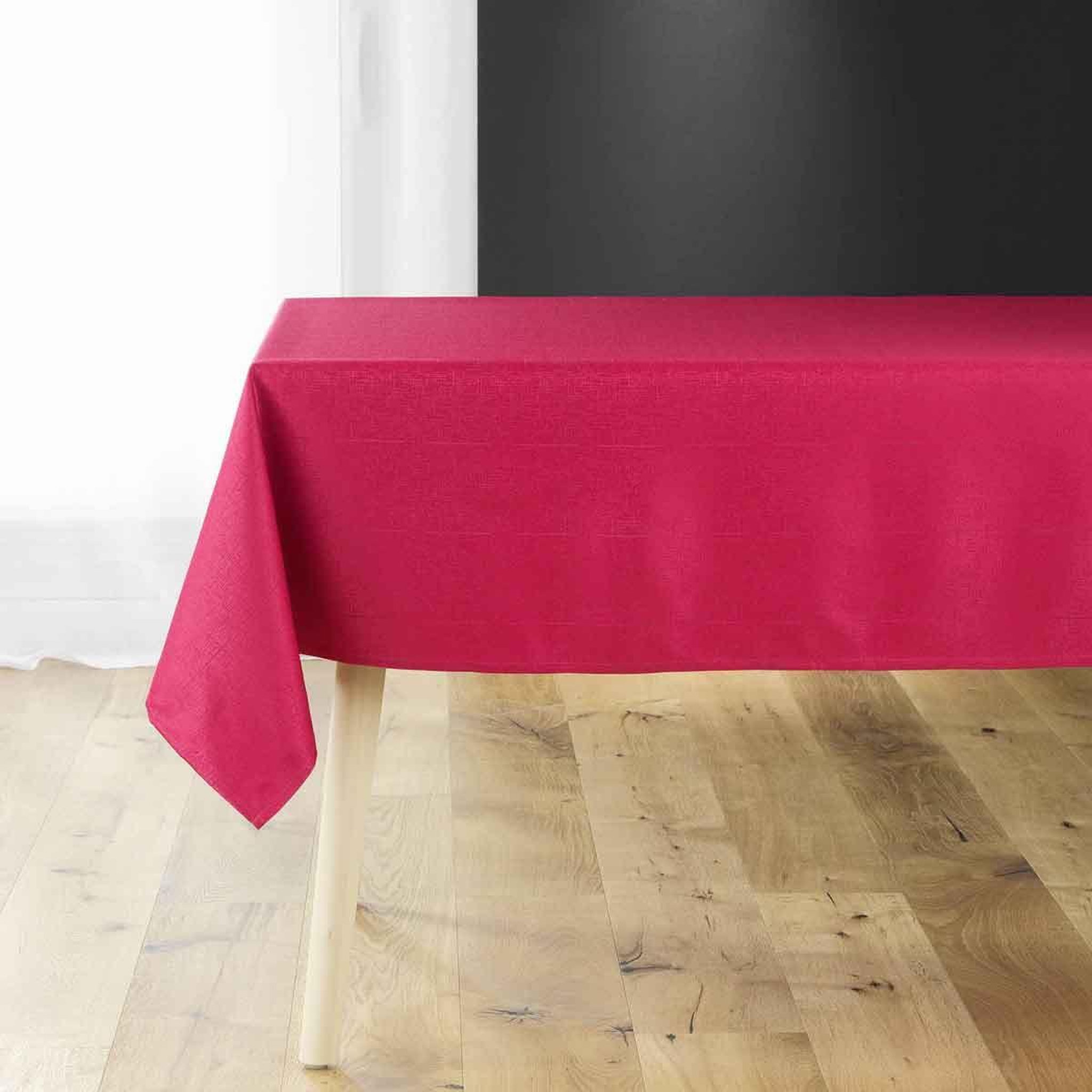 Douceur d'Intérieur Nappe jacquard déco  debbie  140x240cm rouge