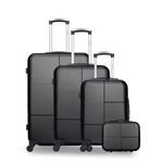 HERO HERO - Set de 4 Valises CORONADO-C 75 cm 4 Roues. Coloris disponibles : Rose, Gris, Beige, Vert, Bleu