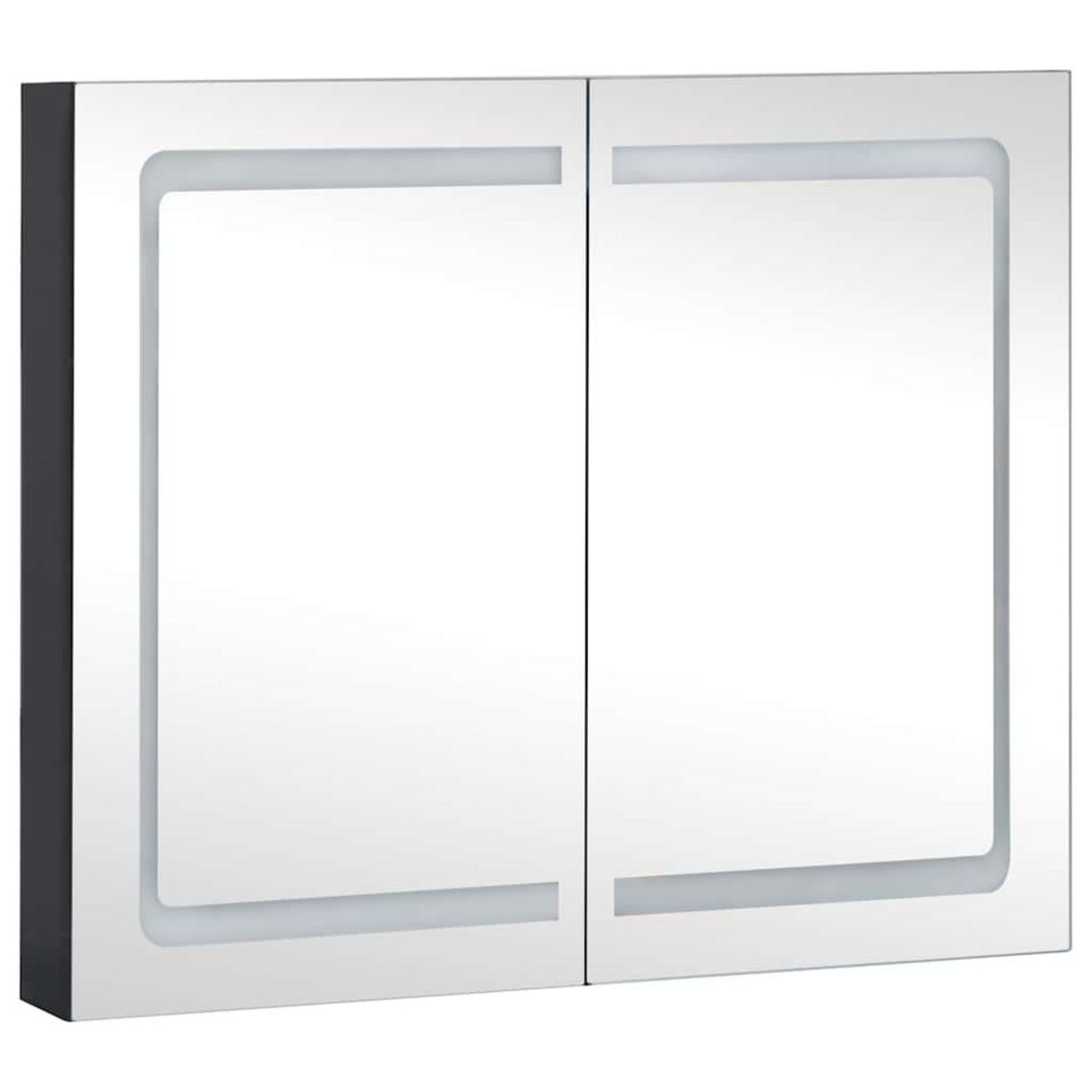 VIDAXL Armoire de salle de bain a miroir LED 80x12,2x68 cm