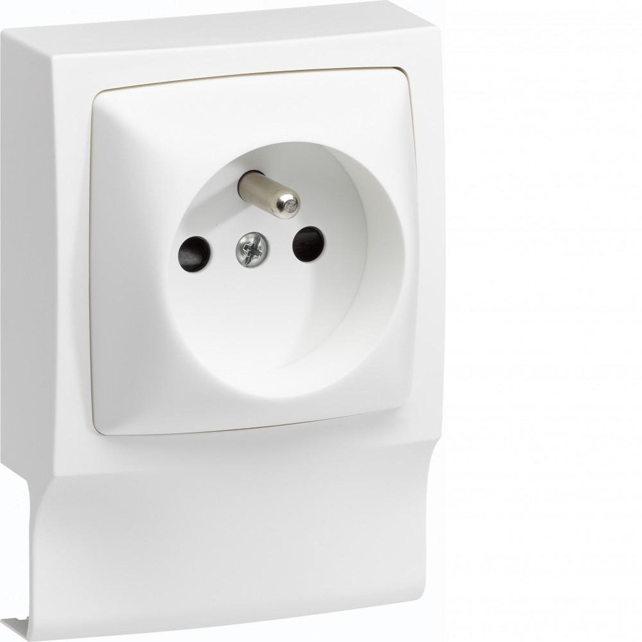 CENTRALE BRICO Adaptateur blanc pour moulure, H. 9.4 x P.3.8 cm