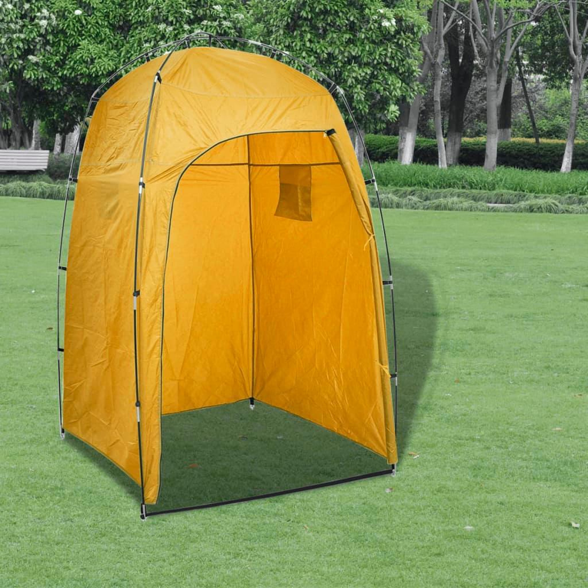 VIDAXL Tente de douche WC Dressing Jaune