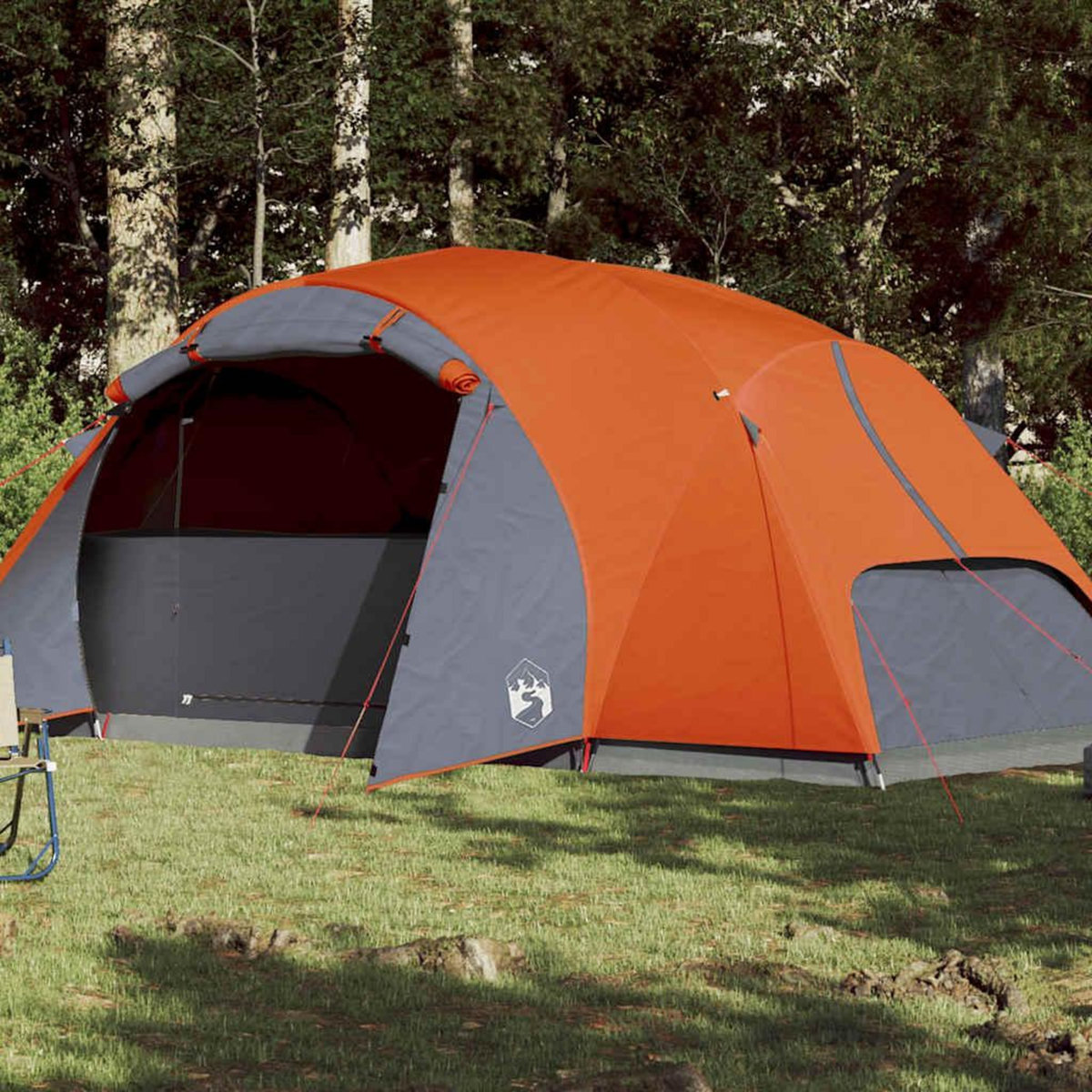 VIDAXL Tente familiale Crossvent 8 personnes orange impermeable