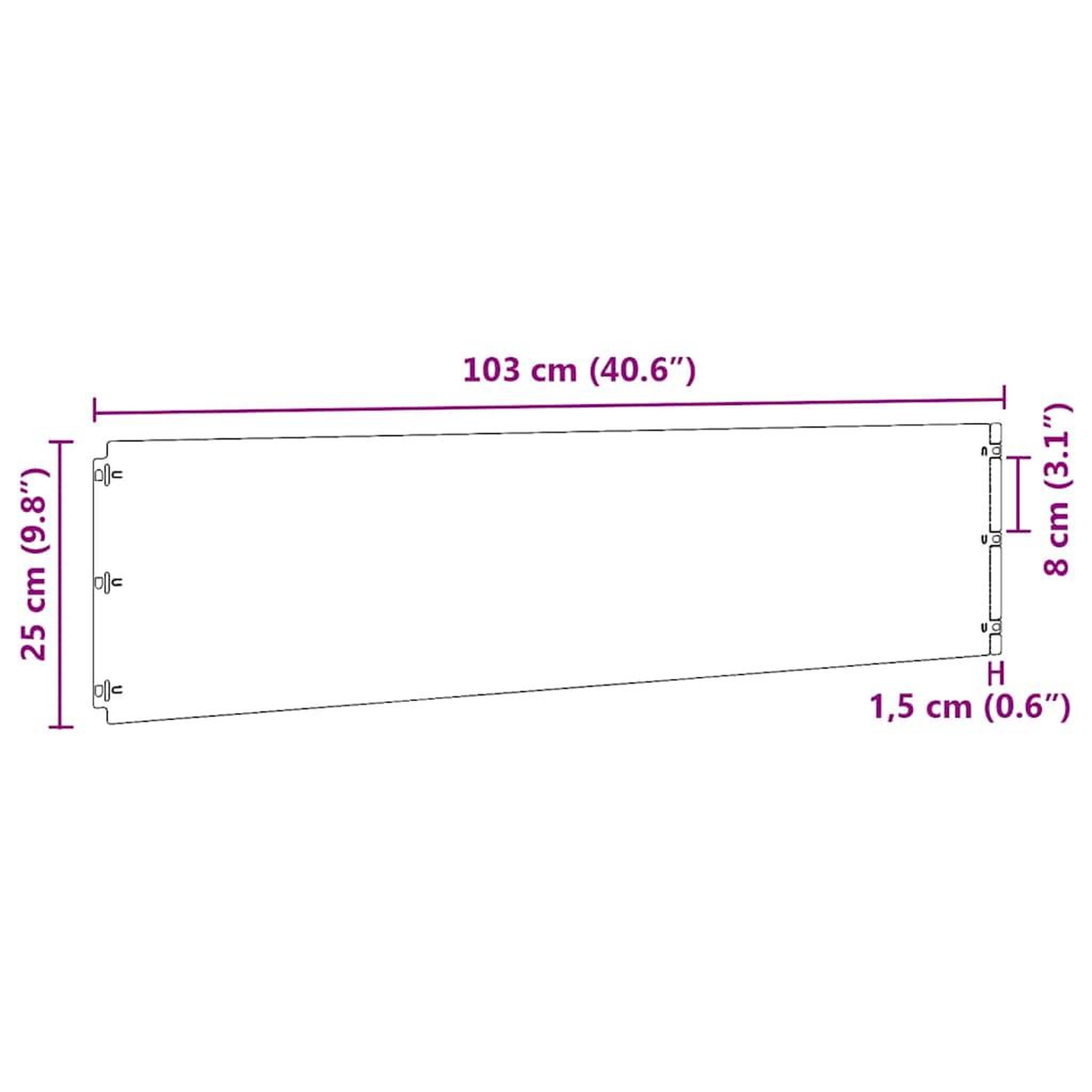 Voir la diapositive 6 : VIDAXL Bordures de pelouse 20 pcs noir 25x103 cm acier lamine a froid