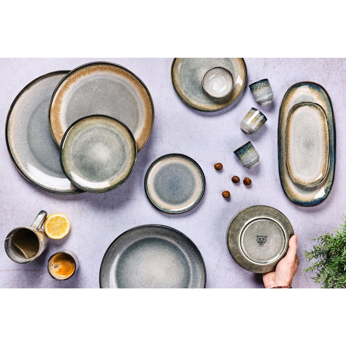 BJORN Service Complet GENESIS - 36 pièces - Terre