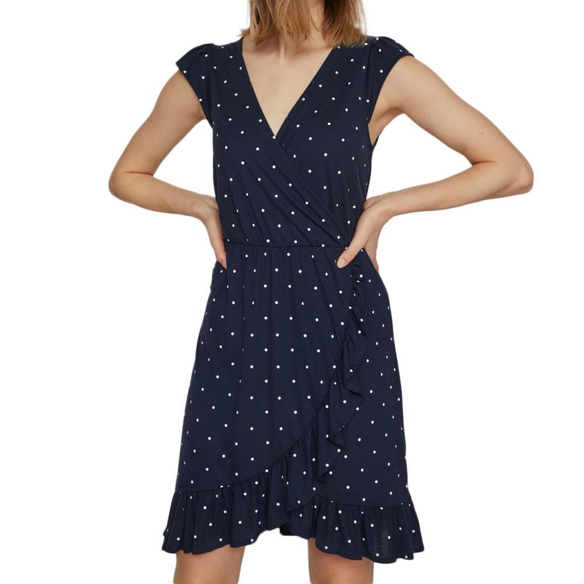 Voir la diapositive 1 : Vila Robe /Pois à volants Femme Vila Mooney