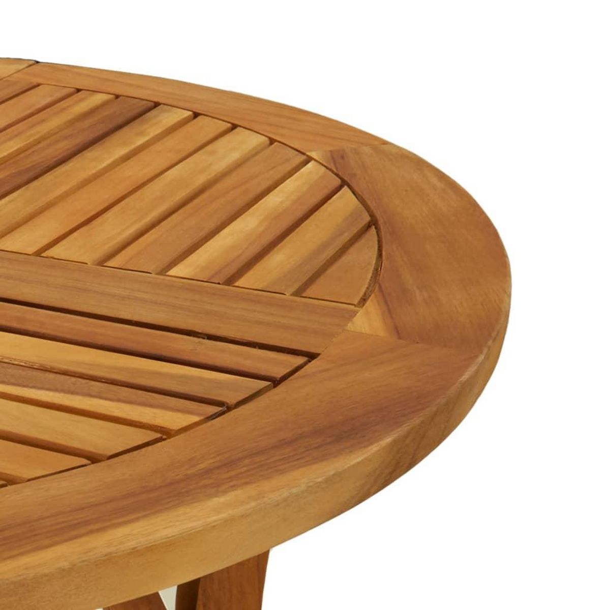 VIDAXL Table de jardin Ø 85 cm Bois d'acacia solide