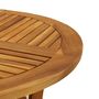 Voir la diapositive 5 : VIDAXL Table de jardin Ø 85 cm Bois d'acacia solide