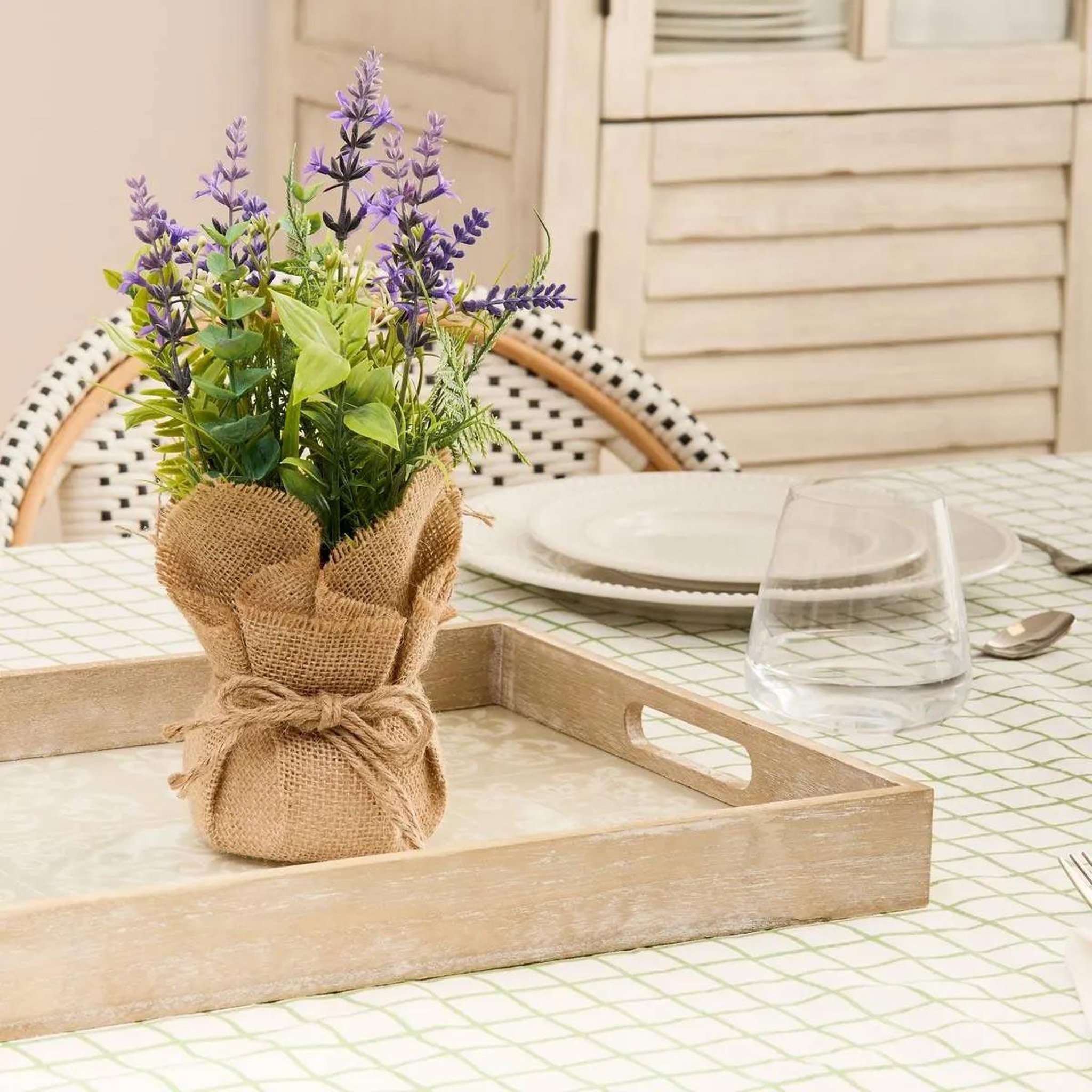 Voir la diapositive 2 : ATMOSPHERA Bouquet de lavande artificielle  provence  29cm multicolore