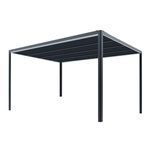 Chalet & jardin TOIT TERRASSE ALU - Couv'terrasse® E STORE- 9M² - GRIS