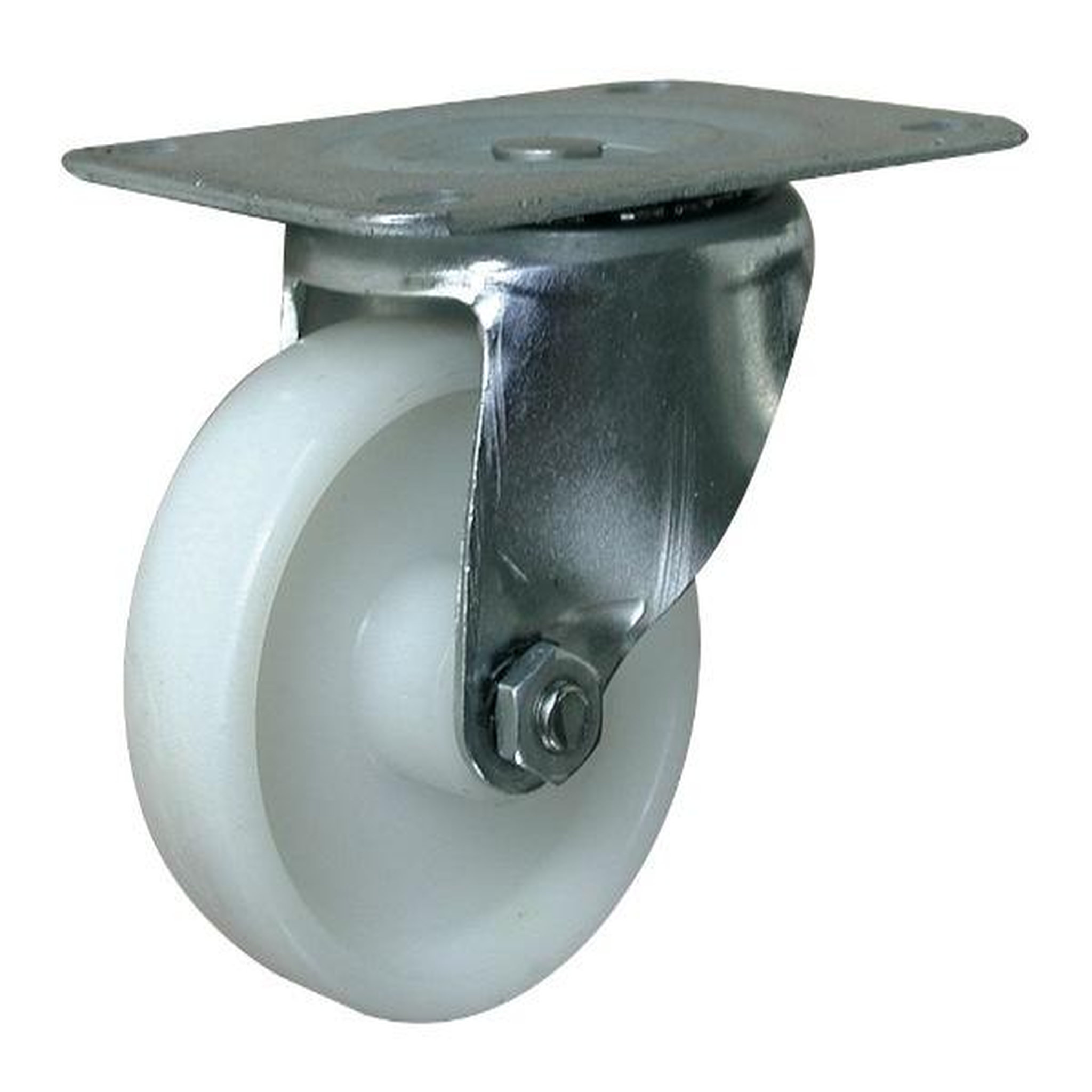 OUTIFRANCE Roulette pivotante nylon Ø 75mm (platine 105 x 85 mm)