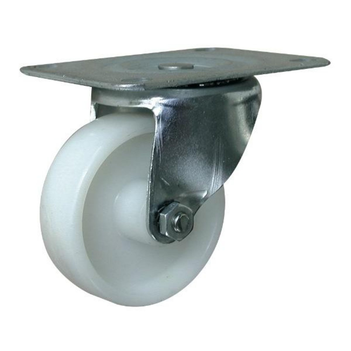 OUTIFRANCE Roulette pivotante nylon Ø 75mm (platine 105 x 85 mm)