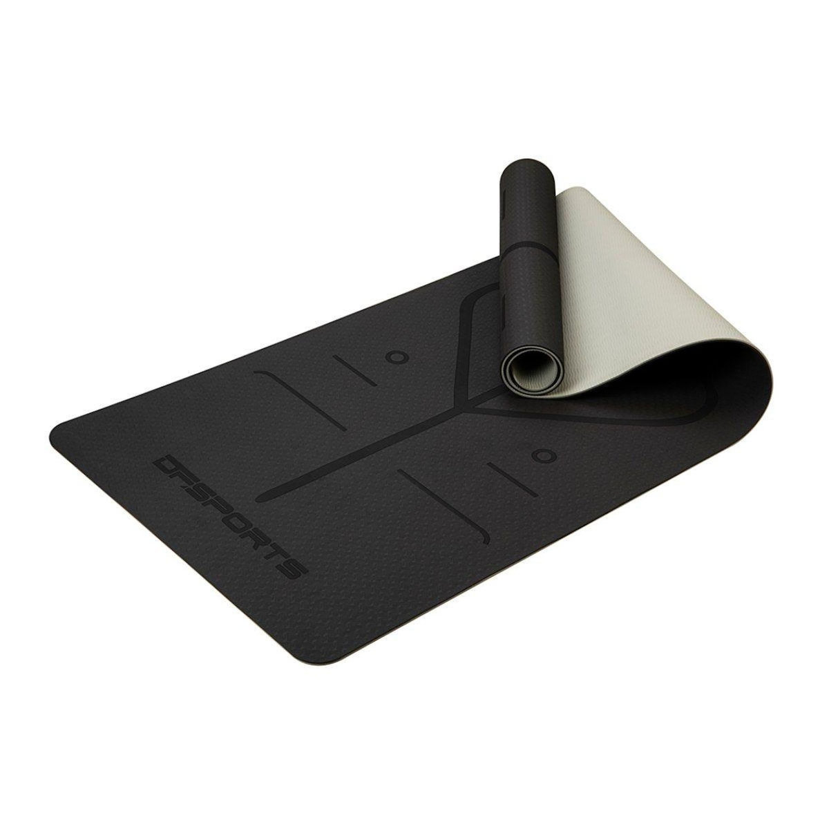 Paris Prix Tapis de Yoga Antidérapant  Zenitude  61x183cm Noir