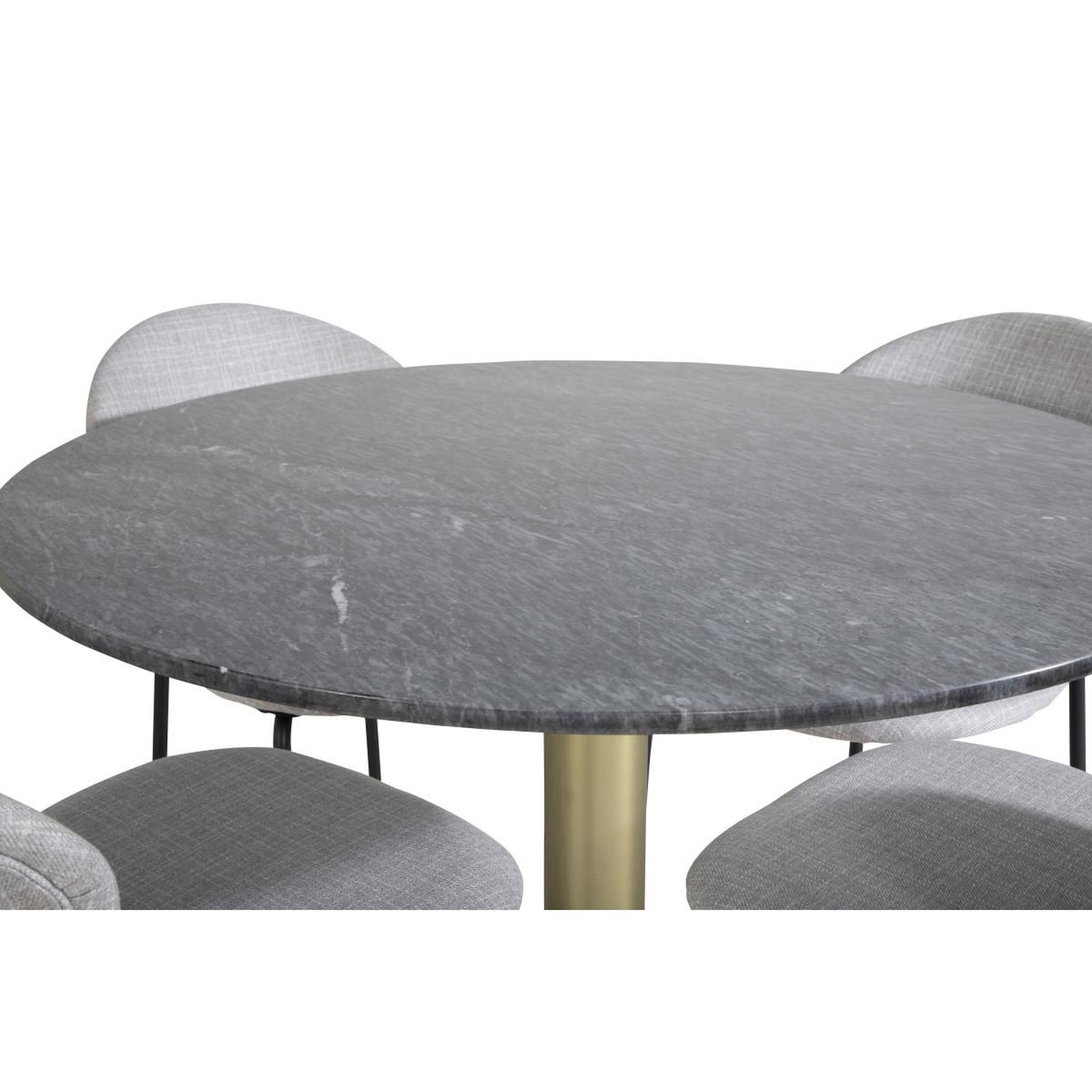 Voir la diapositive 3 : Paris Prix Ensemble Table à Manger & 4 Chaises  Estelle II & Vault  106cm Gris Foncé & Gris
