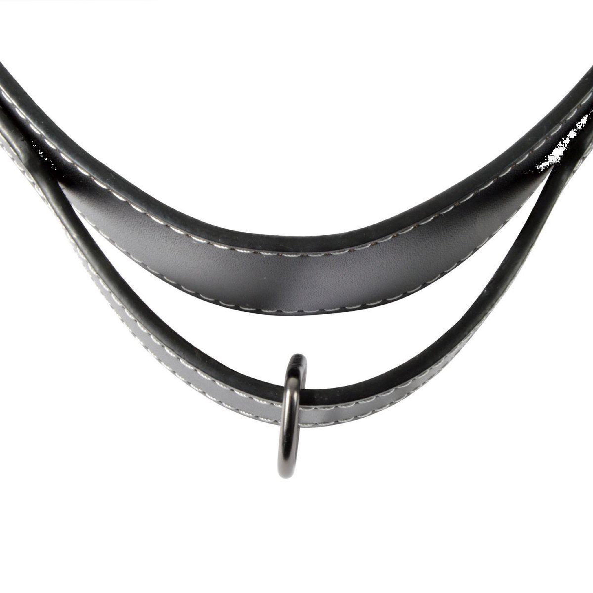 Voir la diapositive 3 : LOVE STORY Collier pour chien 3xl  cuir  80cm noir