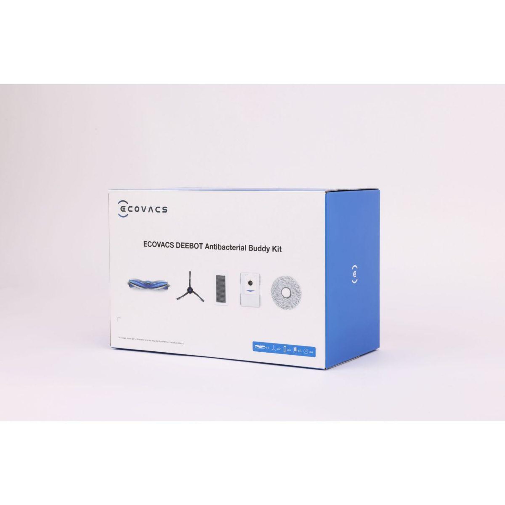Voir la diapositive 2 : ECOVACS Kit accessoires entretien buddy kit dkt130151 brosses deebot x1 omni