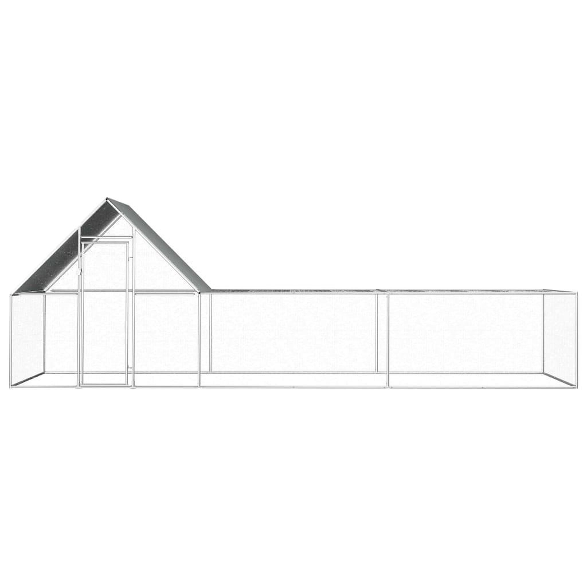 Voir la diapositive 2 : VIDAXL Poulailler 6 x 2 x 2 m Acier galvanise