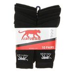 Airness 10x Chaussettes es Airness Corporate. Coloris disponibles : Noir