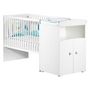 Voir la diapositive 1 : BABY PRICE Lit bébé combiné 60x120 cm évolutif en 90x190 cm NEW BASIC