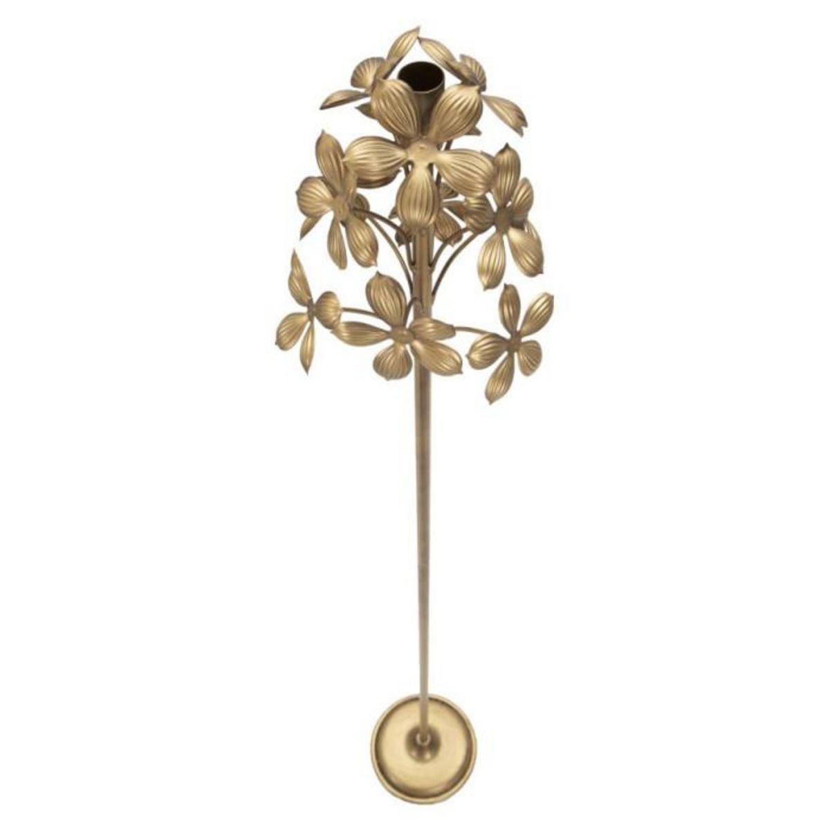 Paris Prix Bougeoir Design en Métal  Flowy  118cm Or