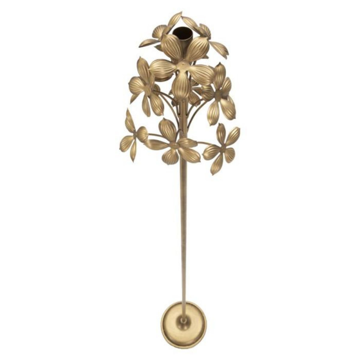 Paris Prix Bougeoir Design en Métal  Flowy  118cm Or